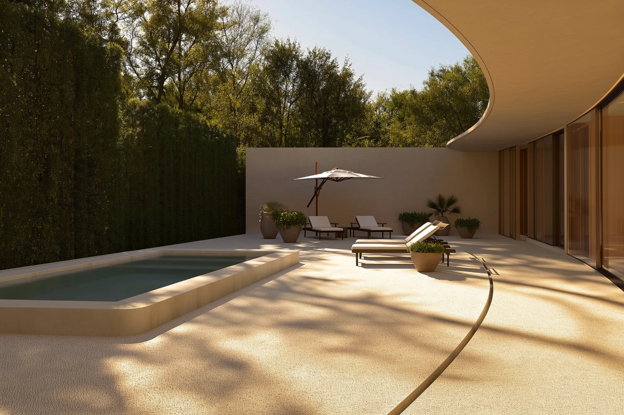 Contours de spa en moquette de pierre