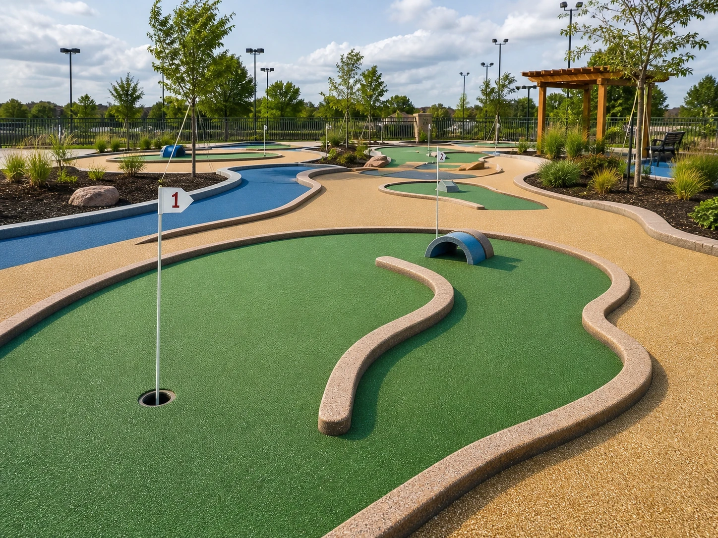 Revêtement de sol pour mini-golf en résine Living Stone